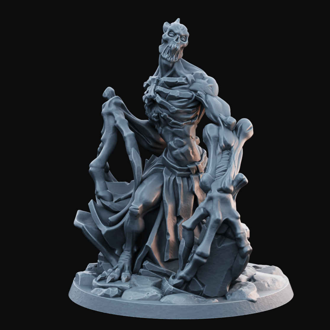 Undead Bone Shredder - Resin Printed Miniature - Legion of the Dead