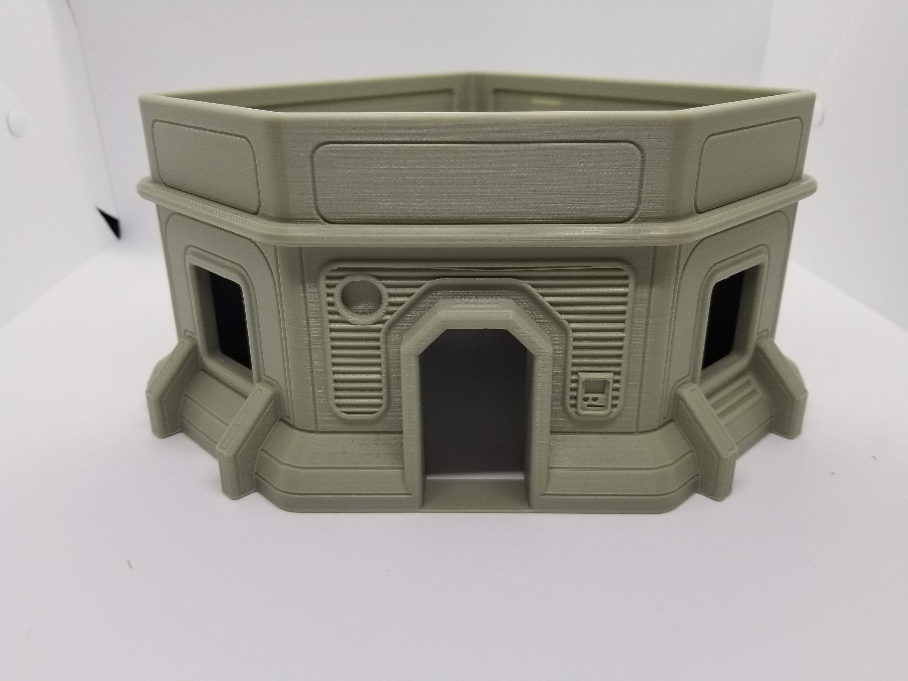 3d Printed Sci-Fi Urban Building #5 / Imperial Terrain Licensed On-Line Printer / Print to Order