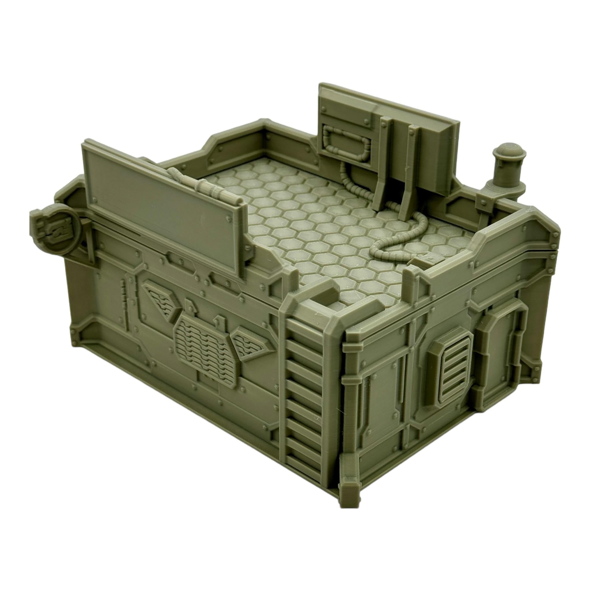 Cilos City Building 4 / Txarli Factory / SW Legion / 40k / Infinity / Sci-Fi 3d Printed Tabletop Terrain /