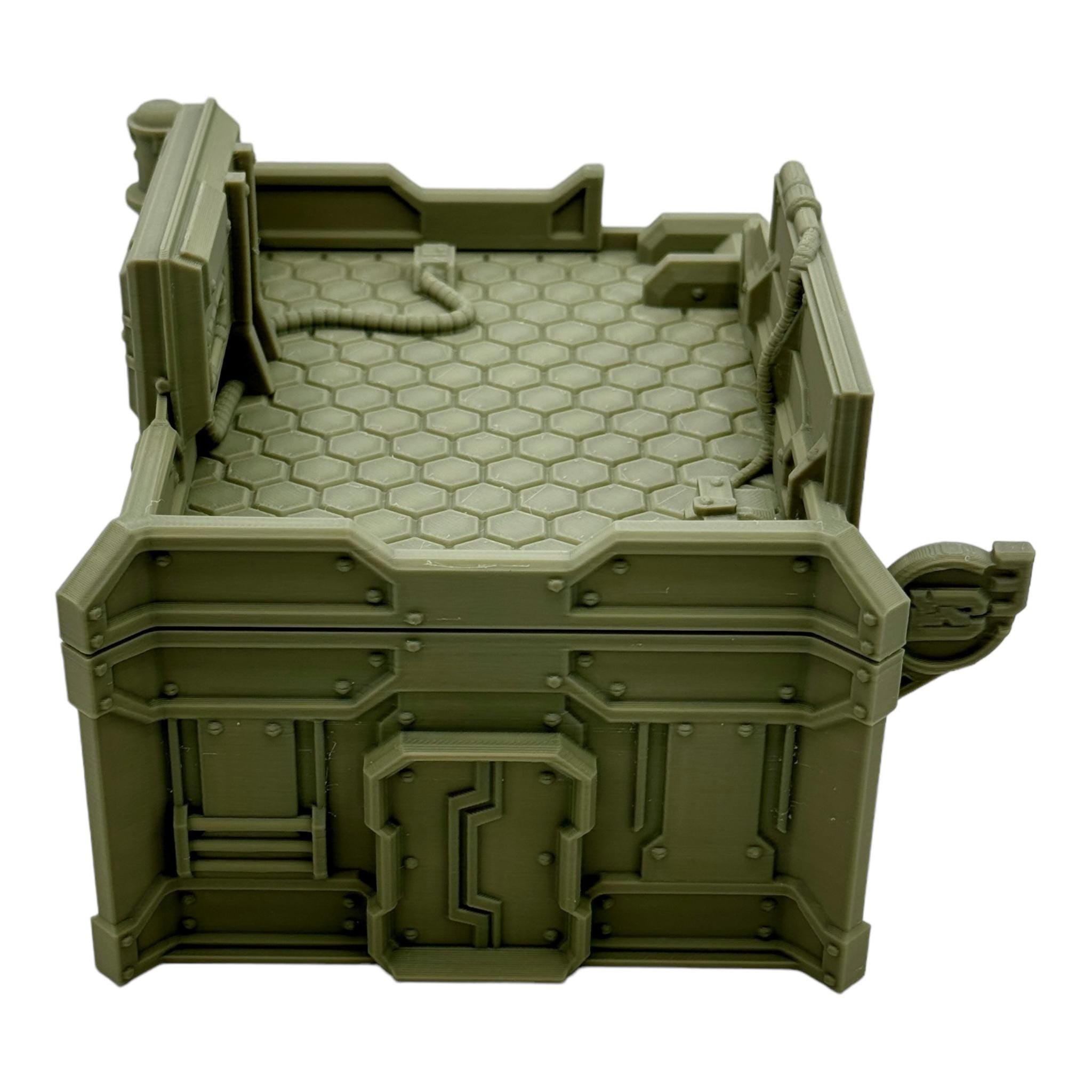 Cilos City Building 4 / Txarli Factory / SW Legion / 40k / Infinity / Sci-Fi 3d Printed Tabletop Terrain /