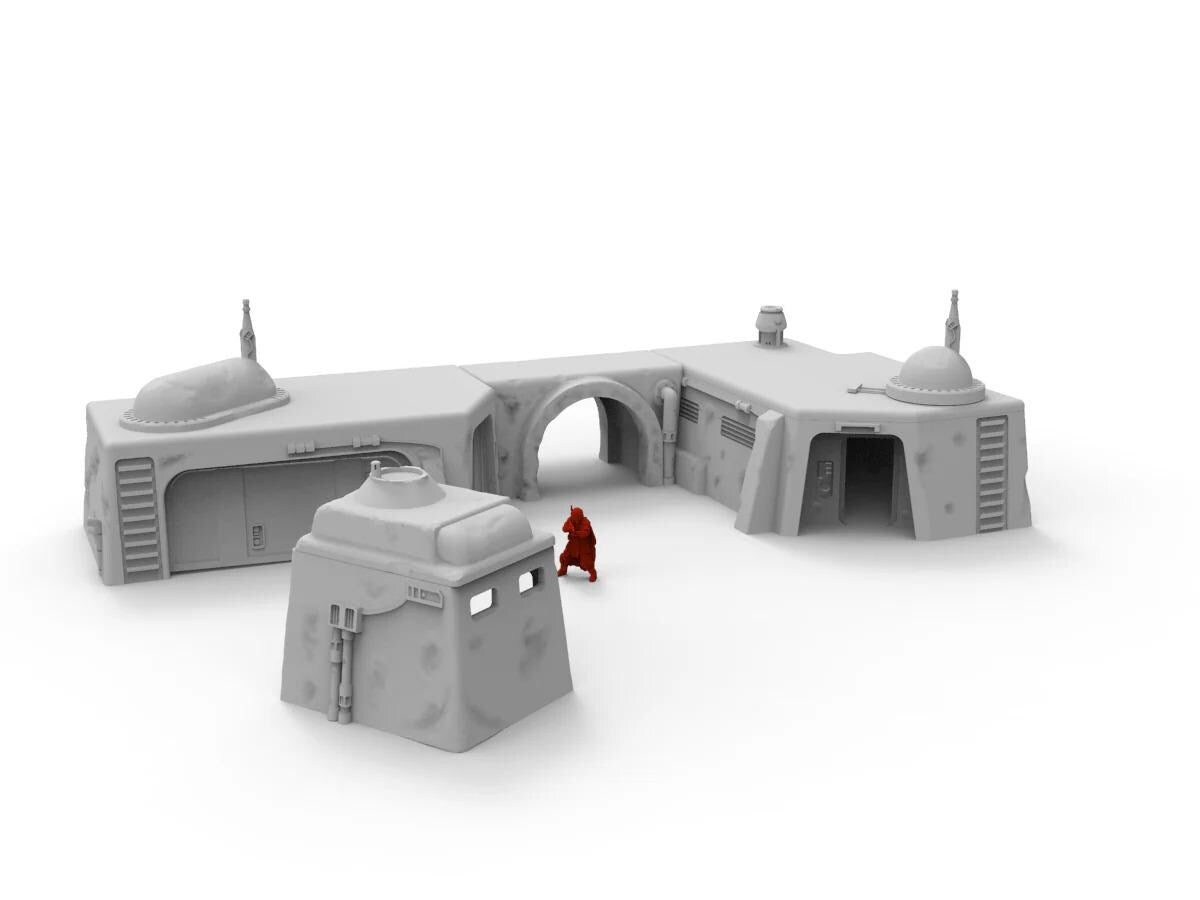 Smuggler's Stash Bundle 3d Printed Tabletop Terrain for your Grimdark, 40k, Legion, and other sci-fi game systems