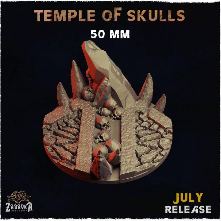 Temple of Skulls - Resin Printed Wargaming Bases