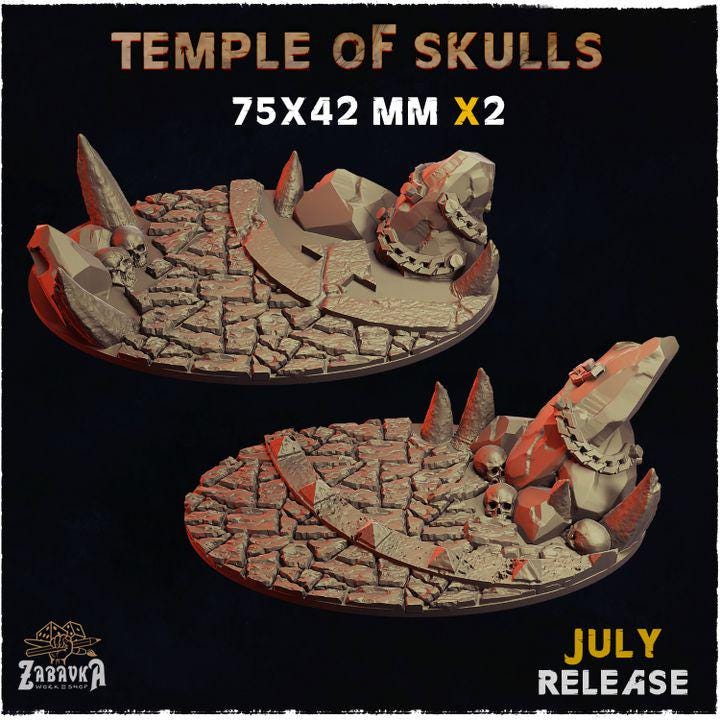 Temple of Skulls - Resin Printed Wargaming Bases