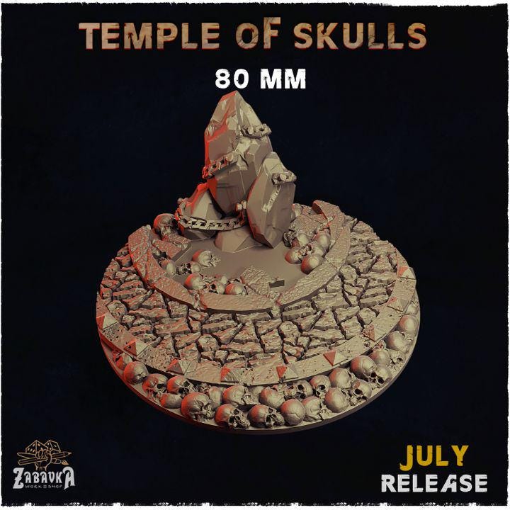 Temple of Skulls - Resin Printed Wargaming Bases