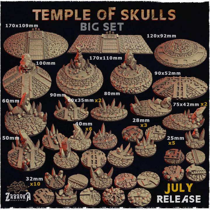 Temple of Skulls - Resin Printed Wargaming Bases