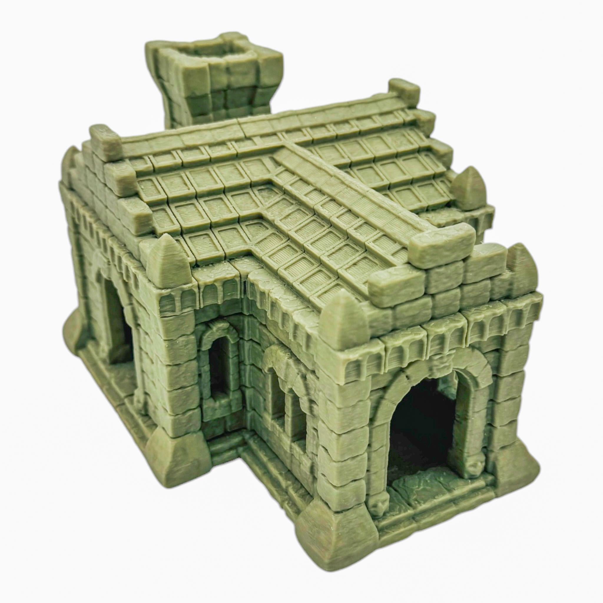 House 1 / Kingdom of Tor Ithilas / RPG and Wargame 3d Printed Tabletop Terrain / Licensed Printer