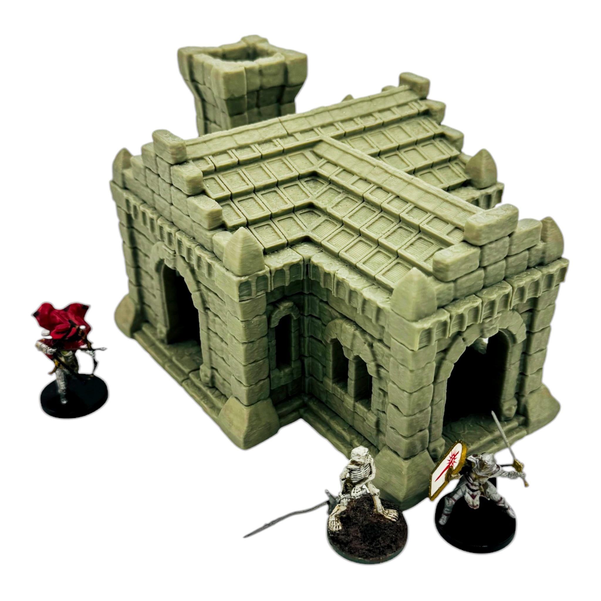 House 1 / Kingdom of Tor Ithilas / RPG and Wargame 3d Printed Tabletop Terrain / Licensed Printer