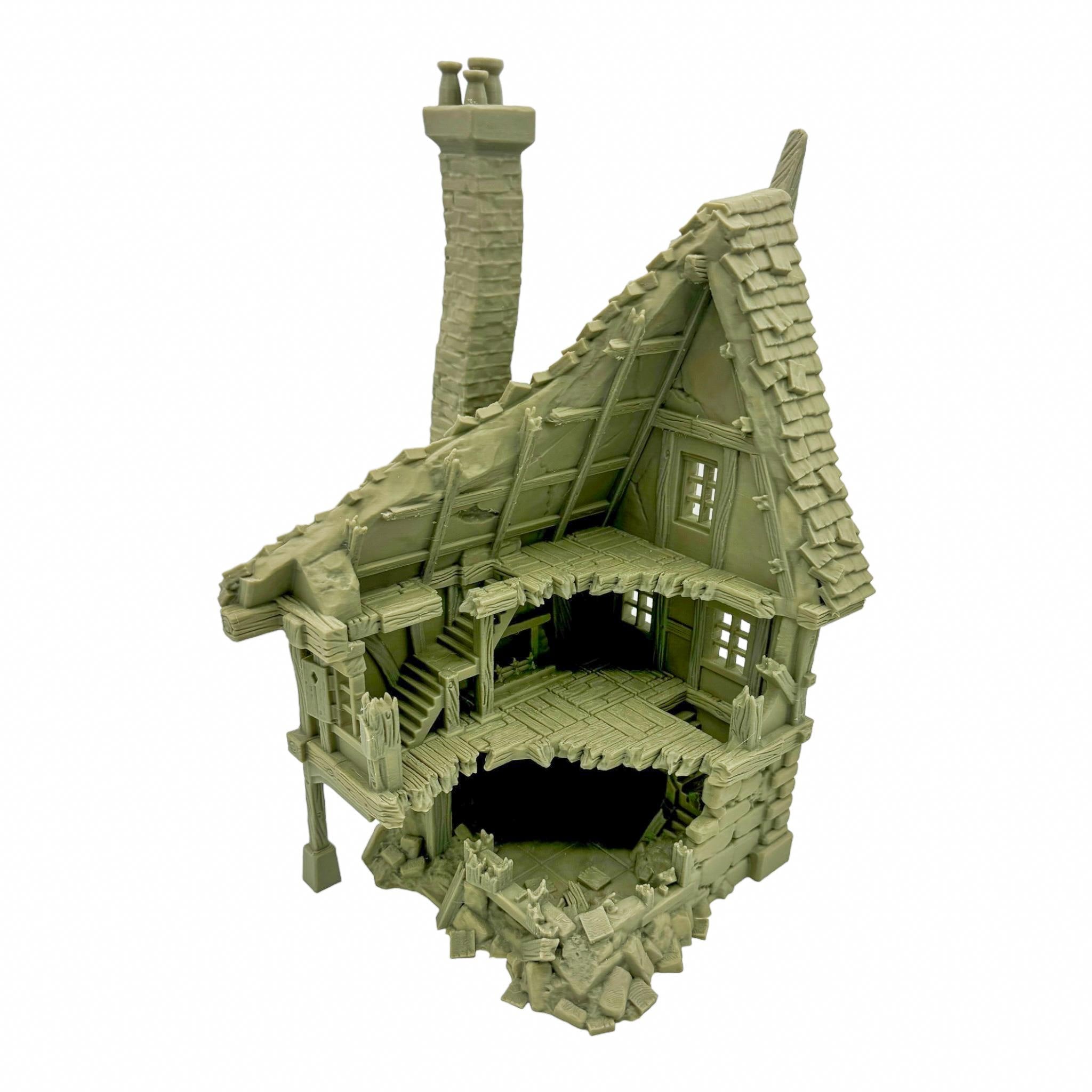 Vladistov House Ruins 1 / Dark Realms Terrain / RPG and Wargame 3d Printed Tabletop Terrain / Licensed Printer