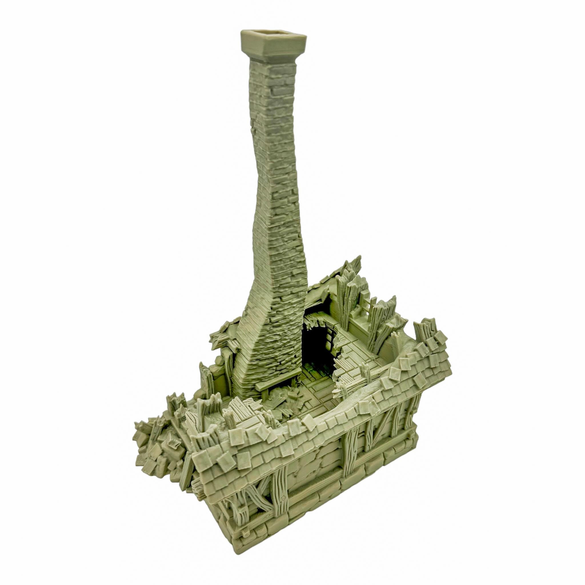 Vladistov House Ruins 3 / Dark Realms Terrain / RPG and Wargame 3d Printed Tabletop Terrain / Licensed Printer