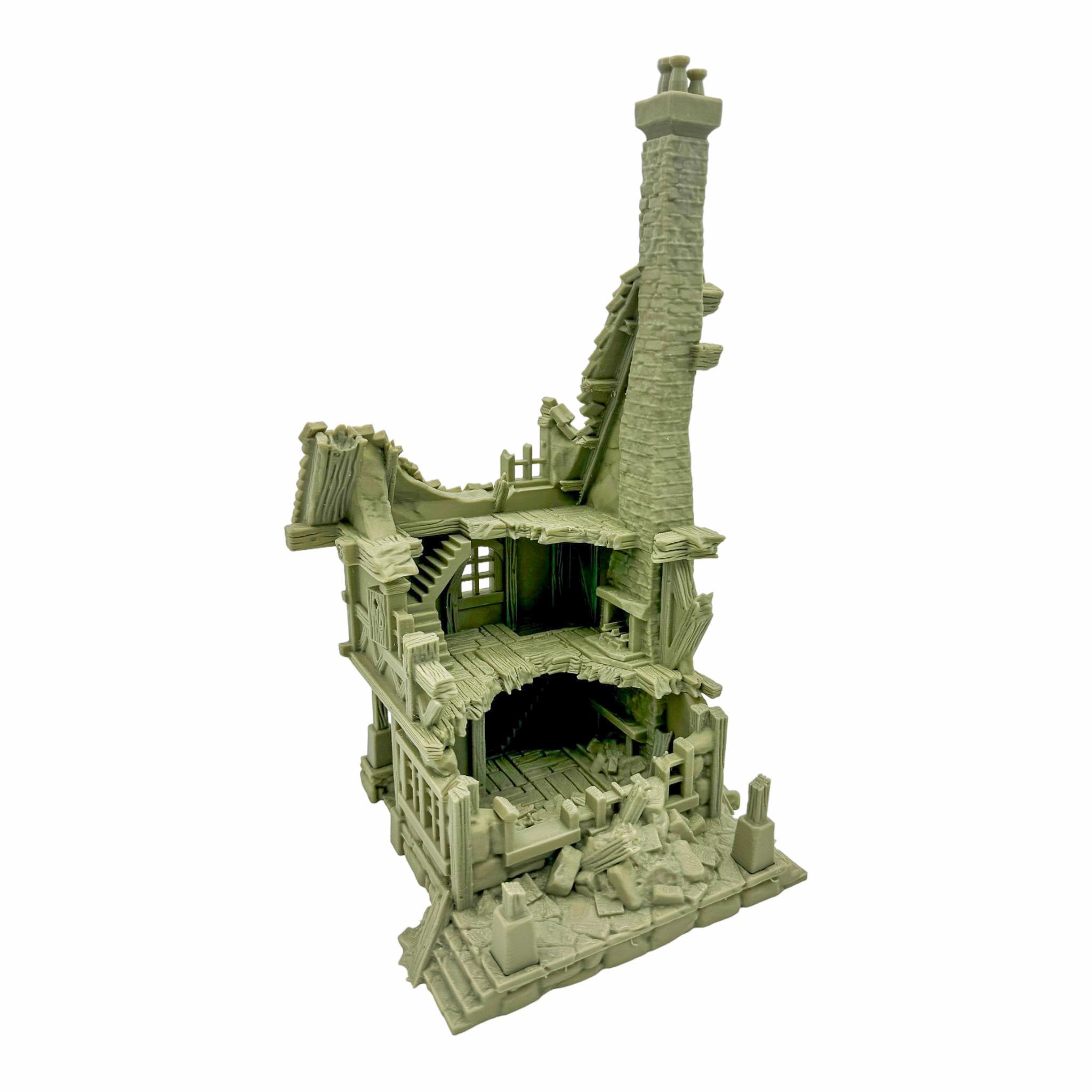 Vladistov Shop Ruins 2 / Dark Realms Terrain / RPG and Wargame 3d Printed Tabletop Terrain / Licensed Printer