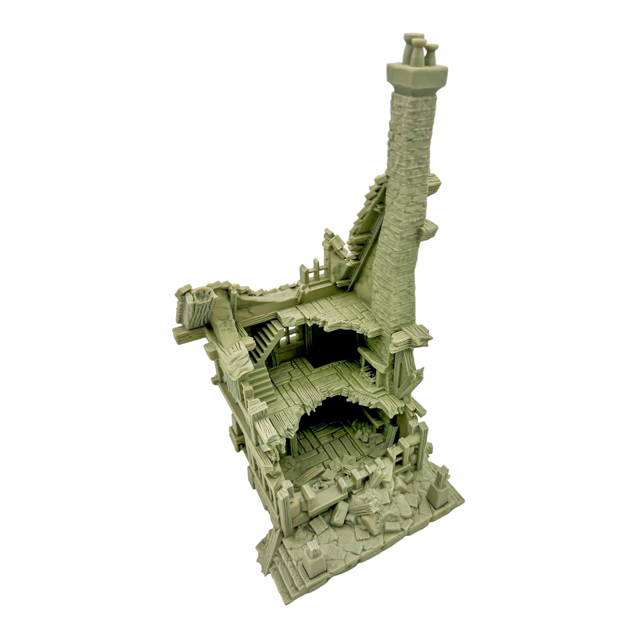 Vladistov Shop Ruins 2 / Dark Realms Terrain / RPG and Wargame 3d Printed Tabletop Terrain / Licensed Printer