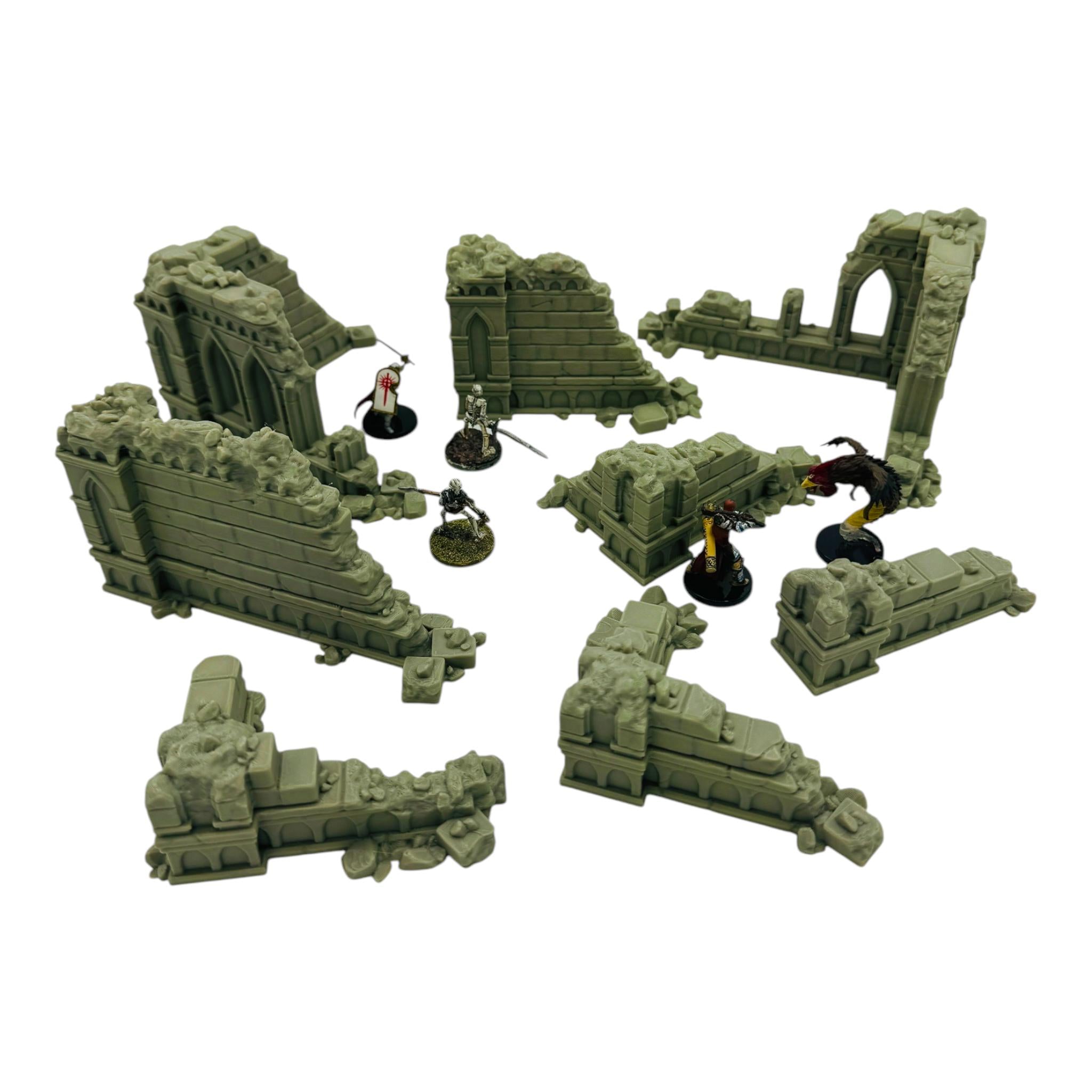 Blackthorn Ruins 3 / Forbidden Prints Fantasy Ruins / RPG and Wargame 3d Printed Tabletop Terrain / Licensed Printer