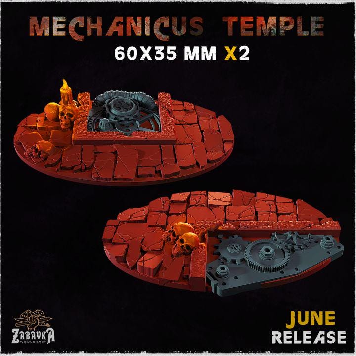 Mechanicus Temple - Resin Printed Wargaming Bases