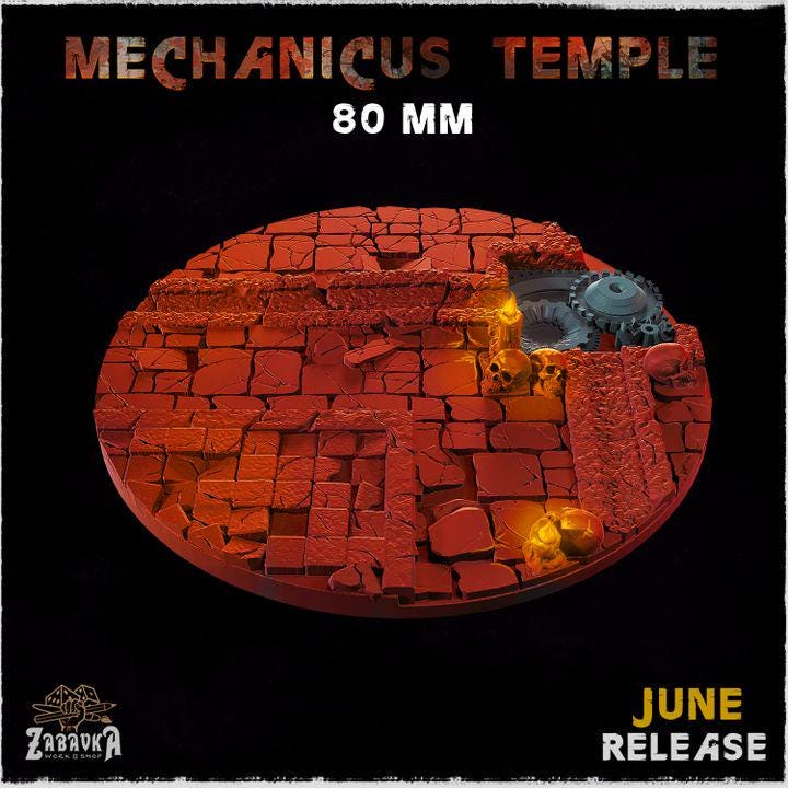 Mechanicus Temple - Resin Printed Wargaming Bases