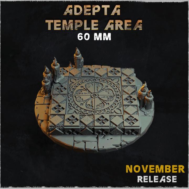 Adepta Temple - Resin Printed Wargaming Bases