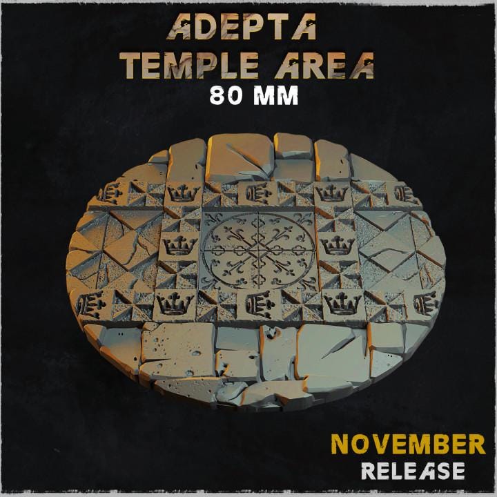 Adepta Temple - Resin Printed Wargaming Bases