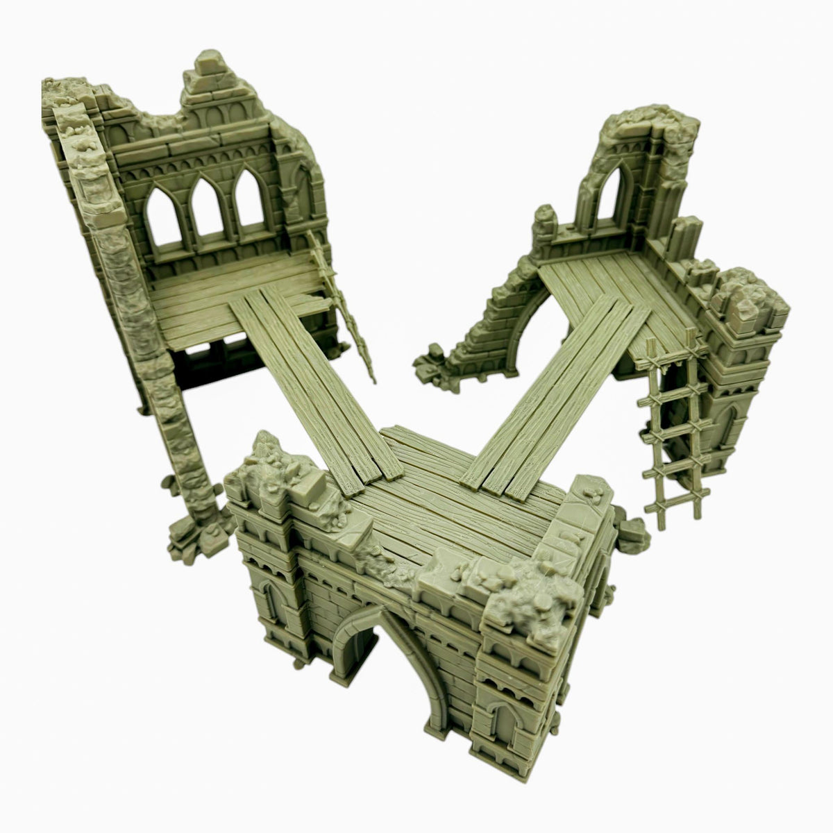 Blackthorn Ruins Terrain – Gothic City Ruins Set 2 (Tabletop Wargaming & RPG Scenery)