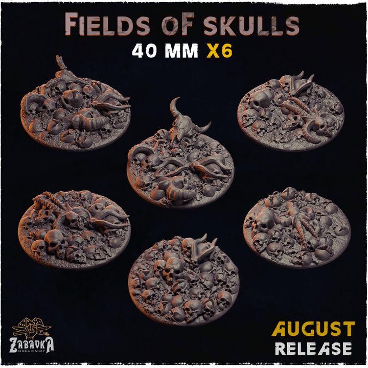 Fields of Skulls - Resin Printed Wargaming Bases