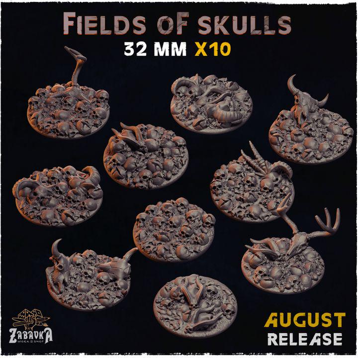 Fields of Skulls - Resin Printed Wargaming Bases