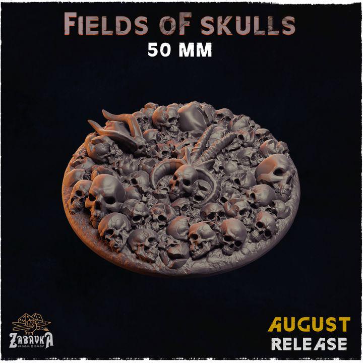 Fields of Skulls - Resin Printed Wargaming Bases