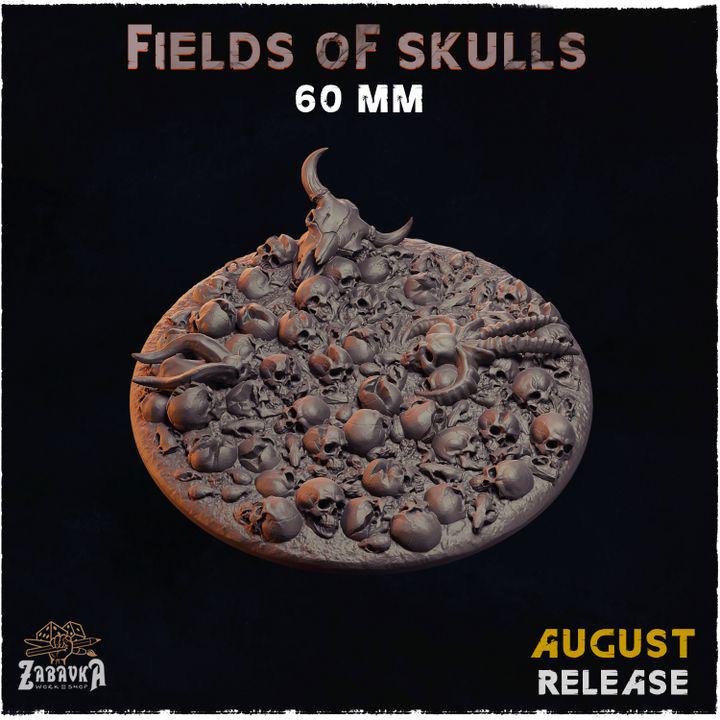 Fields of Skulls - Resin Printed Wargaming Bases