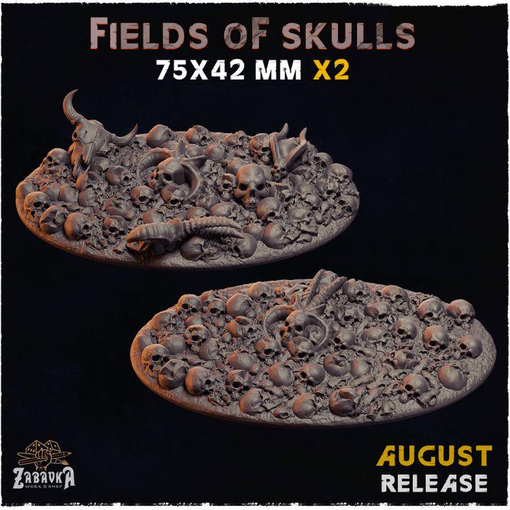 Fields of Skulls - Resin Printed Wargaming Bases