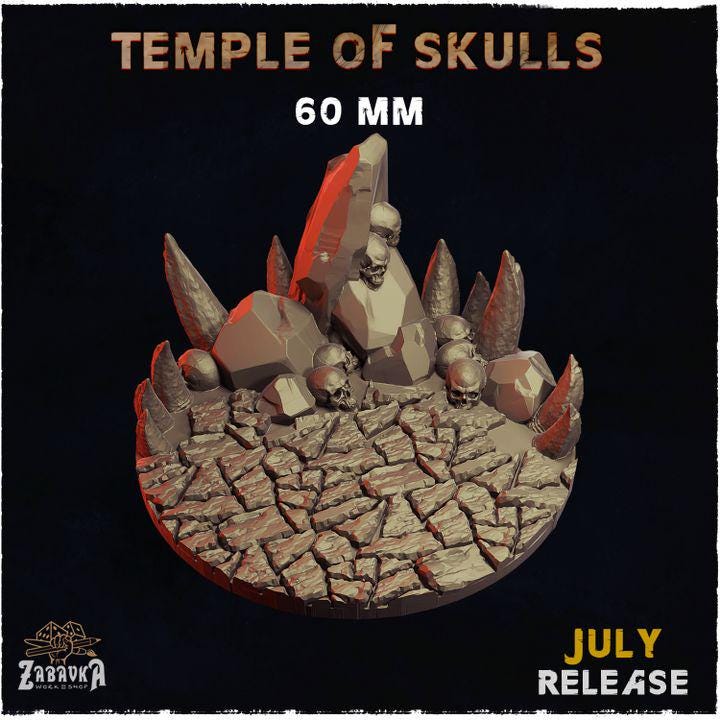 Temple of Skulls - Resin Printed Wargaming Bases