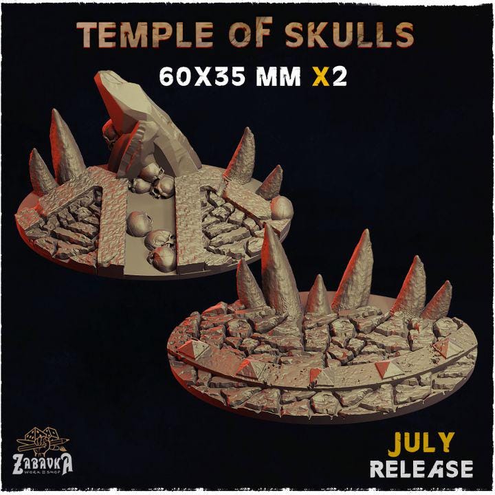 Temple of Skulls - Resin Printed Wargaming Bases