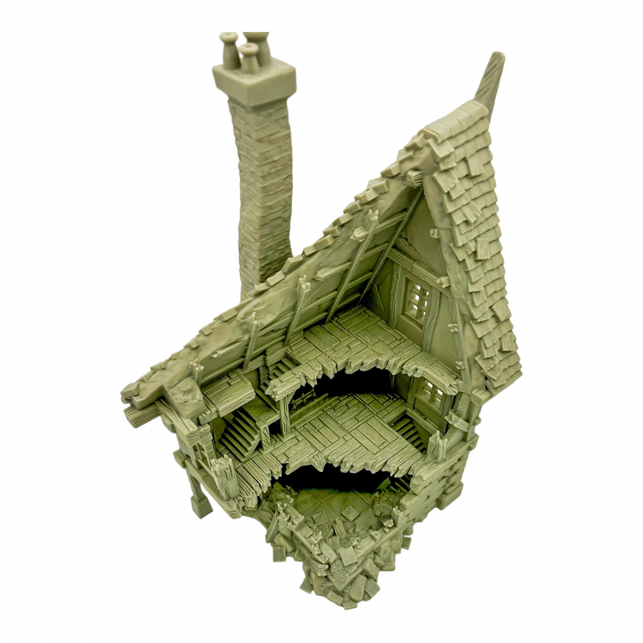 Vladistov House Ruins 1 / Dark Realms Terrain / RPG and Wargame 3d Printed Tabletop Terrain / Licensed Printer