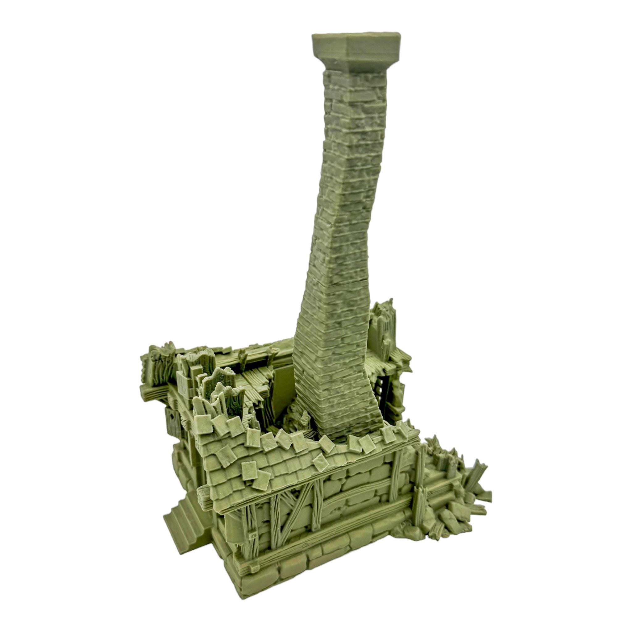 Vladistov House Ruins 3 / Dark Realms Terrain / RPG and Wargame 3d Printed Tabletop Terrain / Licensed Printer