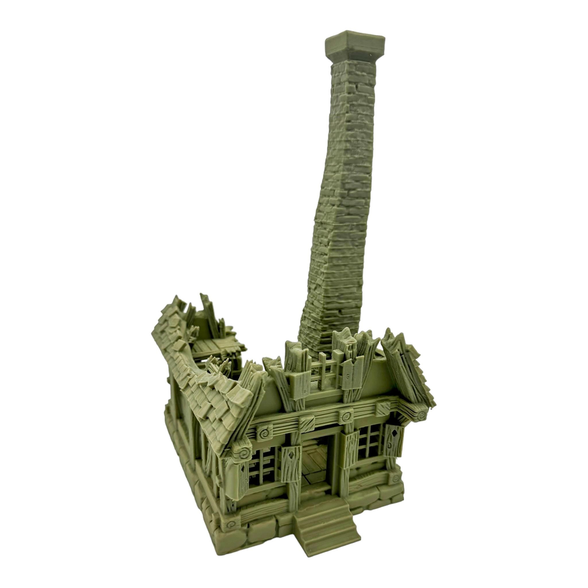 Vladistov House Ruins 3 / Dark Realms Terrain / RPG and Wargame 3d Printed Tabletop Terrain / Licensed Printer