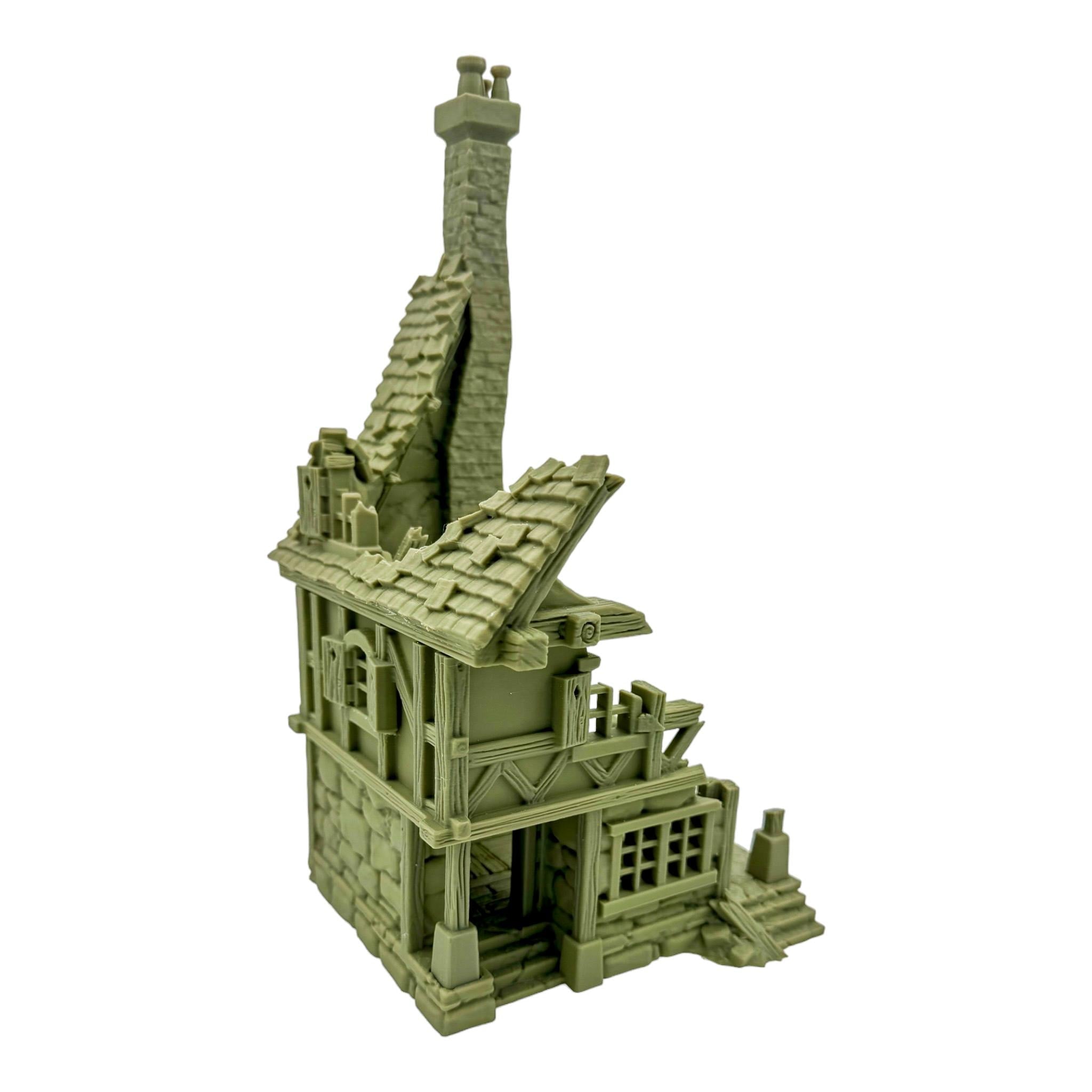 Vladistov Shop Ruins 2 / Dark Realms Terrain / RPG and Wargame 3d Printed Tabletop Terrain / Licensed Printer