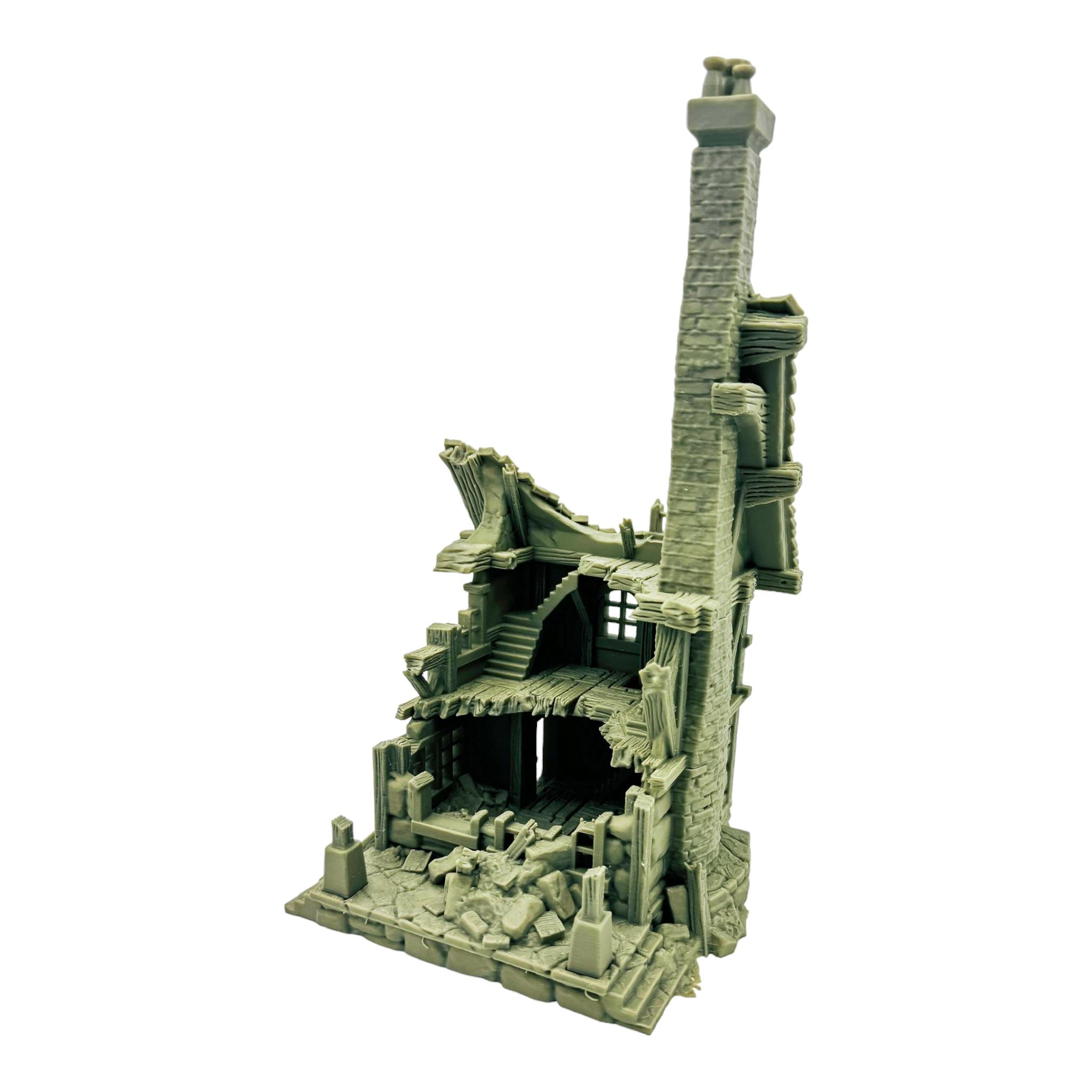 Vladistov Shop Ruins 2 / Dark Realms Terrain / RPG and Wargame 3d Printed Tabletop Terrain / Licensed Printer