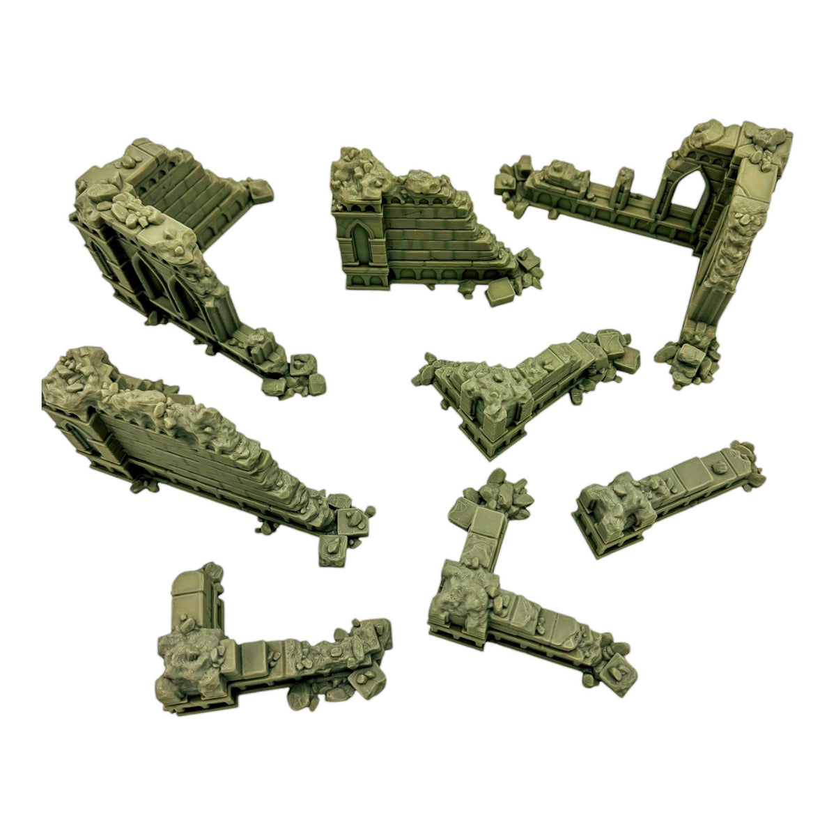 Blackthorn Ruins Terrain – Gothic Ruined City Scatter Set 3 (Tabletop Wargaming & RPG Scenery)
