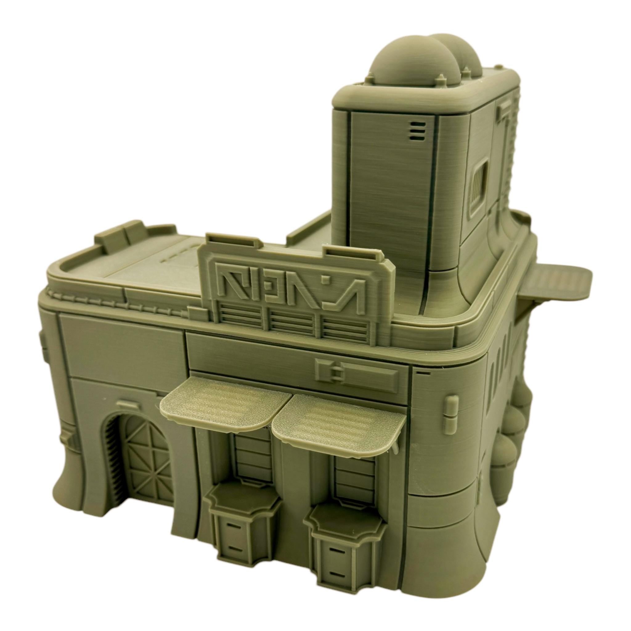 Lambda House / Outer Rim Territories / Designed by War Scenery / Legion and Sci-Fi 3d Printed Tabletop Terrain / Licensed Printer