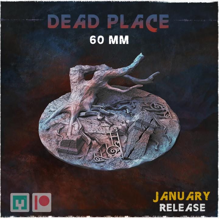 Dead Places - Resin Printed Wargaming Bases