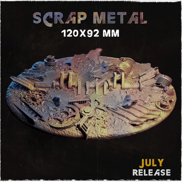 Scrap Metal - Resin Printed Wargaming Bases