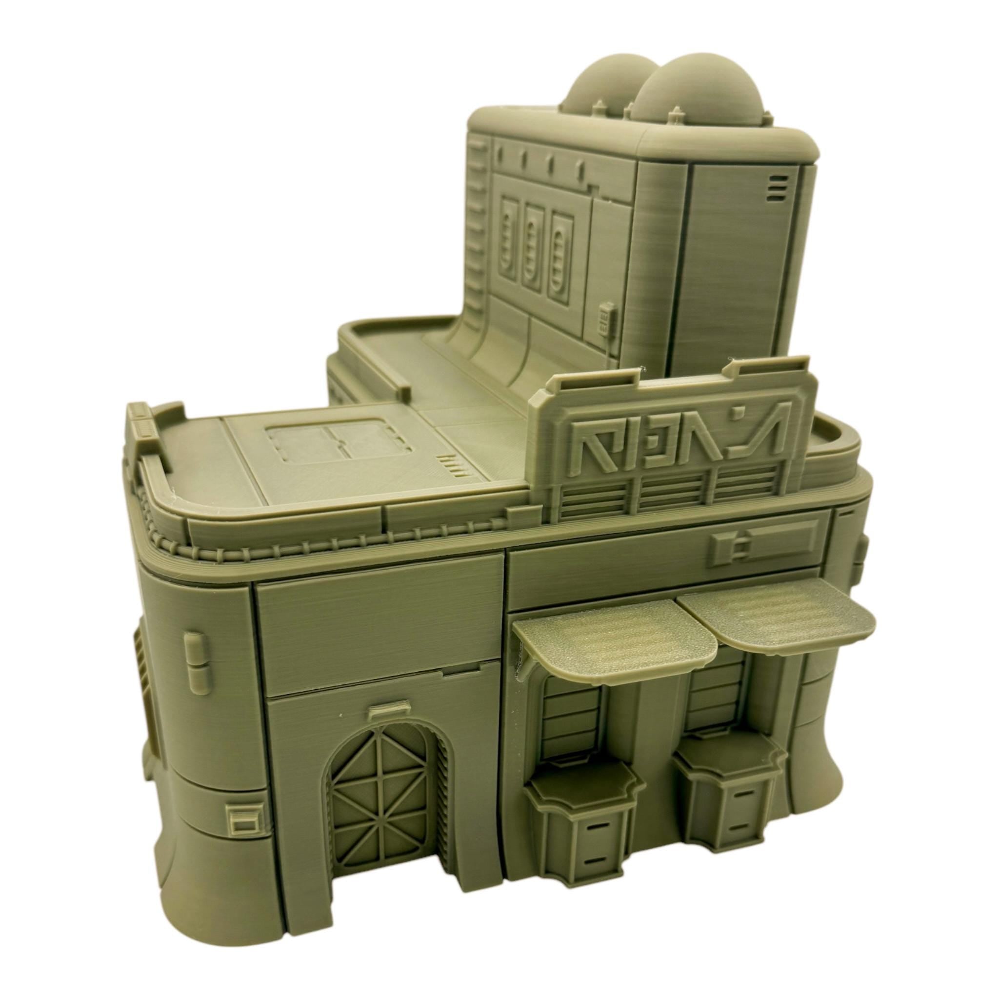 Lambda House / Outer Rim Territories / Designed by War Scenery / Legion and Sci-Fi 3d Printed Tabletop Terrain / Licensed Printer