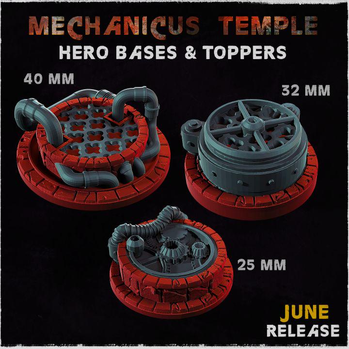 Mechanicus Temple - Resin Printed Wargaming Bases