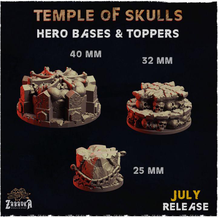 Temple of Skulls - Resin Printed Wargaming Bases