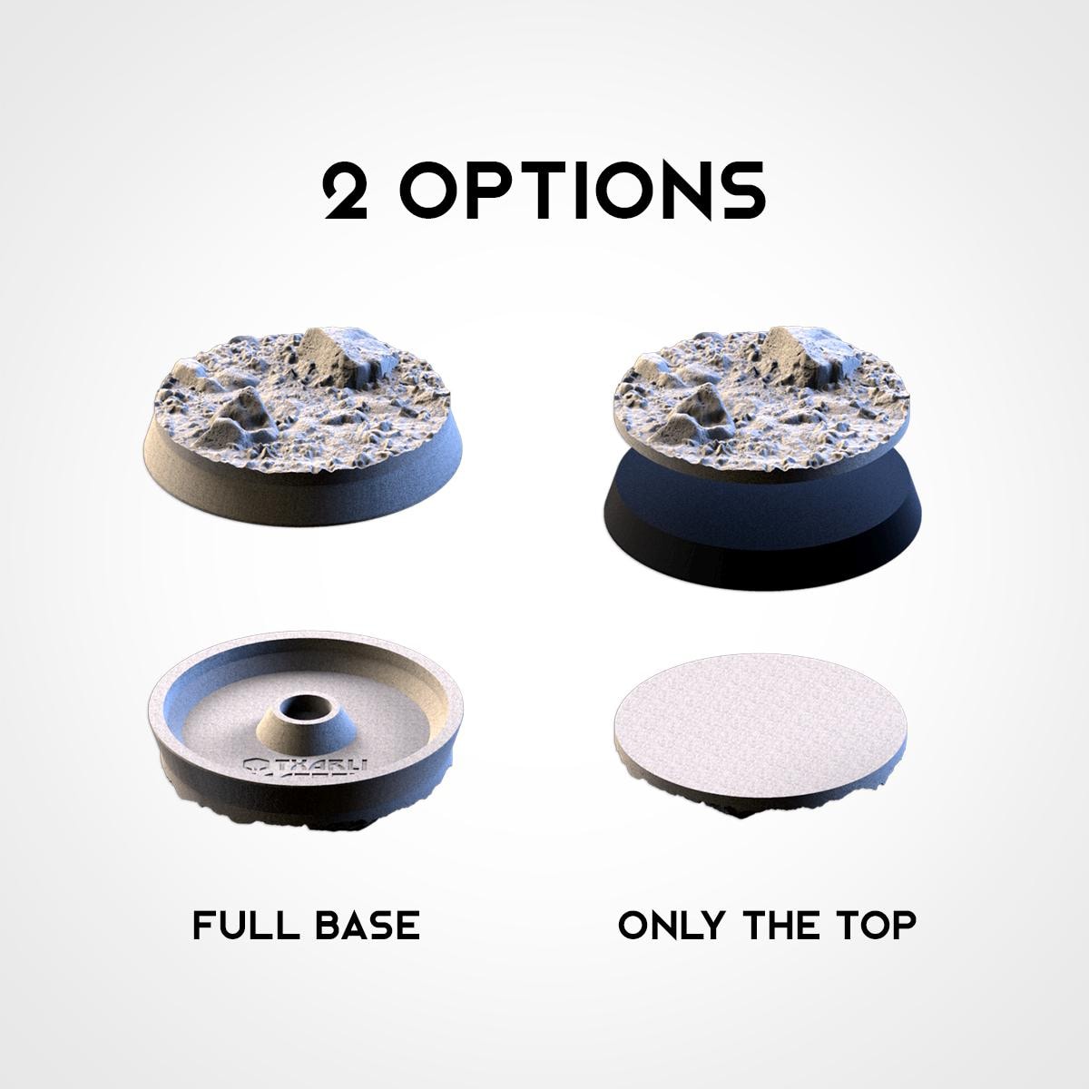 Ruined Factory Industrial Miniature Bases – 25mm 28mm 32mm 40mm Sci-Fi Scenic Resin Bases for Tabletop Wargaming & RPG