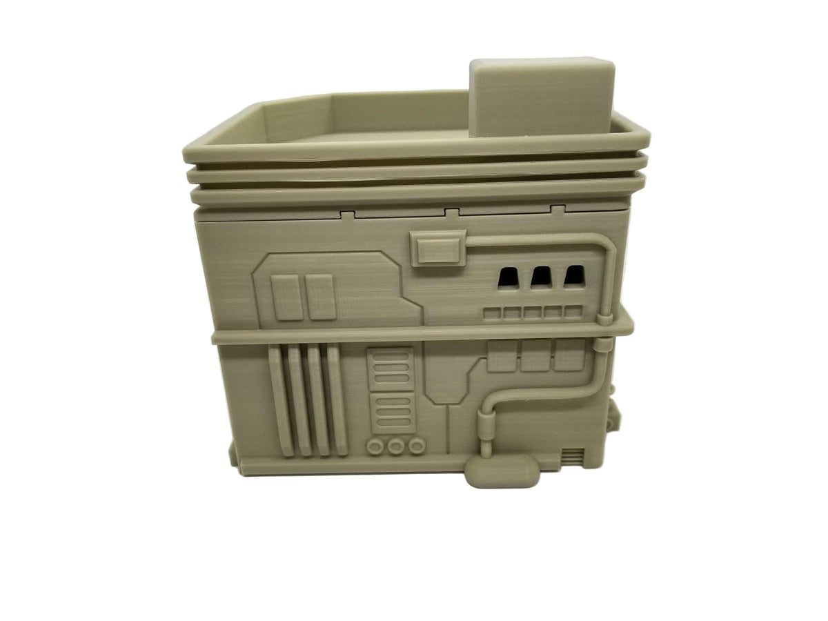 Sci-Fi City Terrain – Medium House 2 Urban Settlement Building (Tabletop Wargaming & RPG Scenery)