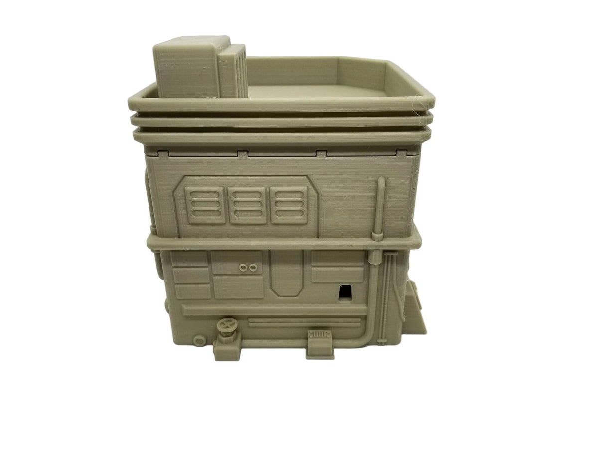 Sci-Fi City Terrain – Medium House 2 Urban Settlement Building (Tabletop Wargaming & RPG Scenery)