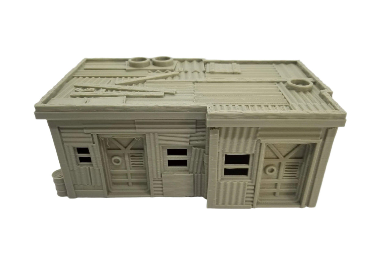 Sci-Fi Shanty Town Terrain – Frontier Slum Buildings (Tabletop Wargaming & RPG Scenery)