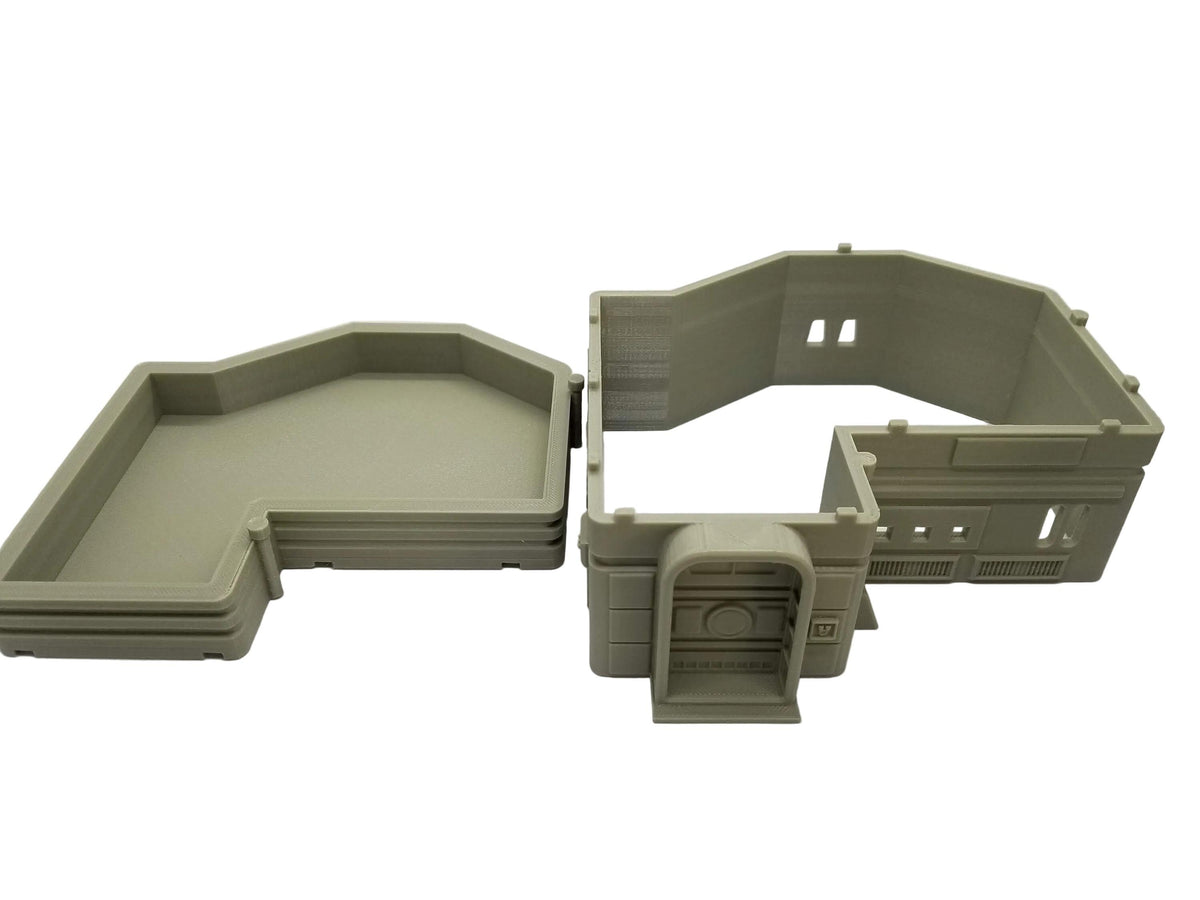 Sci-Fi City Terrain – Medium House 1 Urban Settlement Building (Tabletop Wargaming & RPG Scenery)