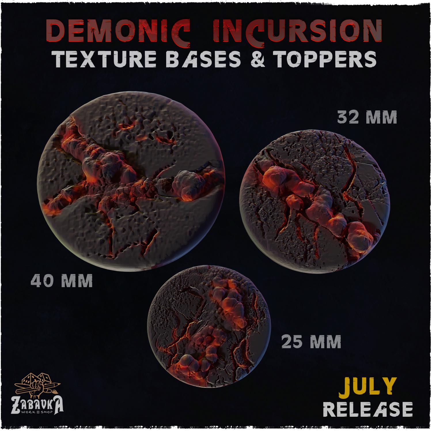 Demonic Incursion – Resin Miniature Bases