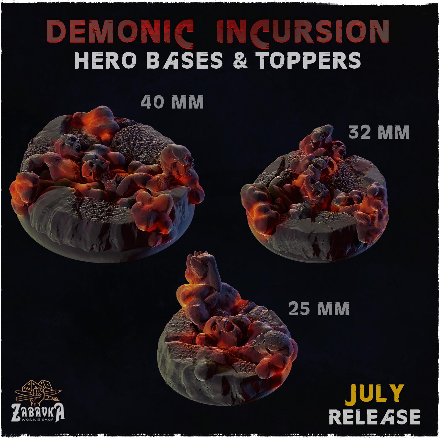 Demonic Incursion – Resin Miniature Bases