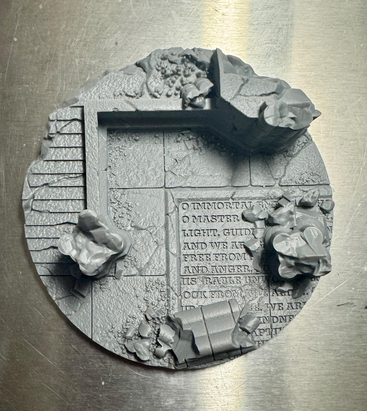 Ruined Empire - Resin Printed Wargaming Bases