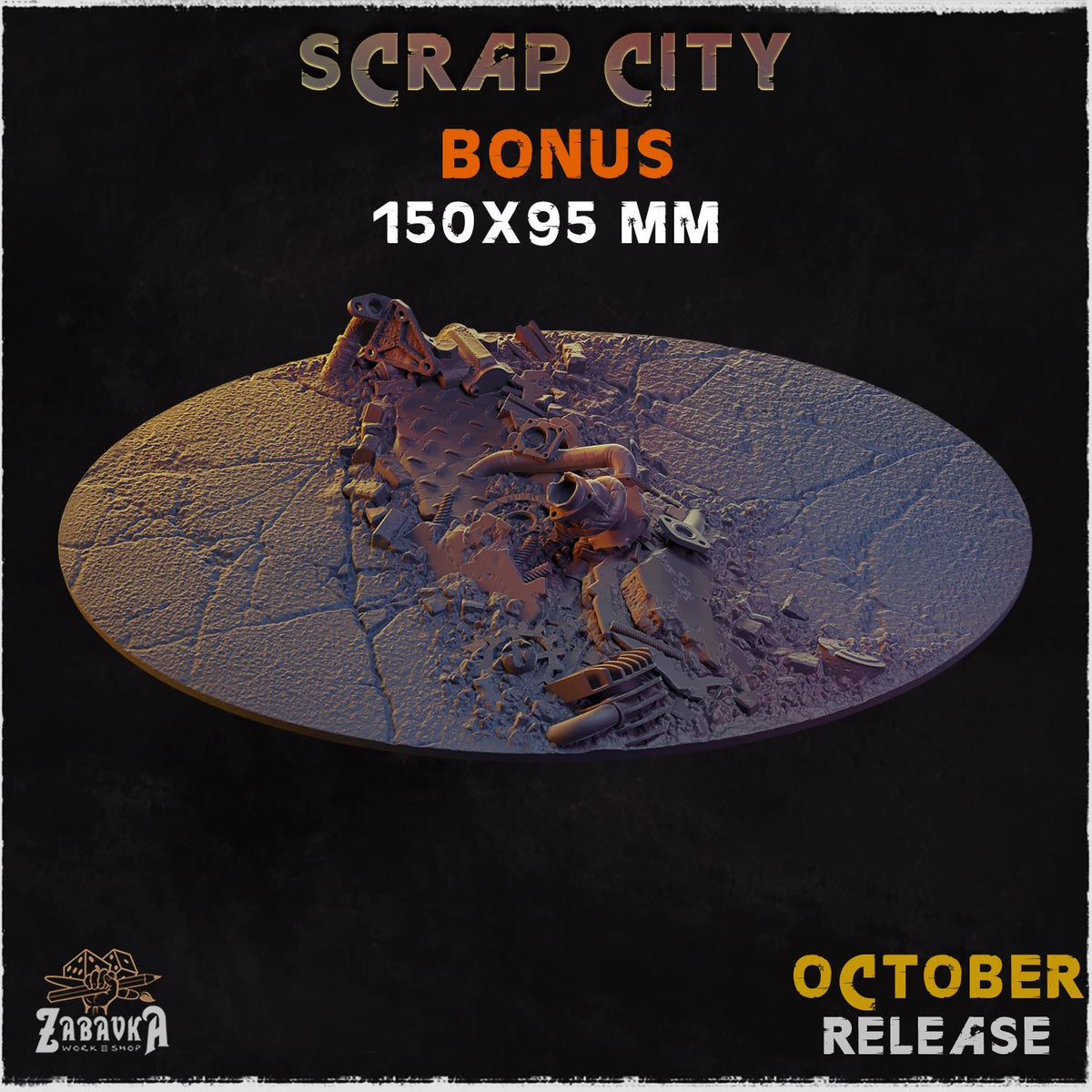 Scrap City – Resin Miniature Bases