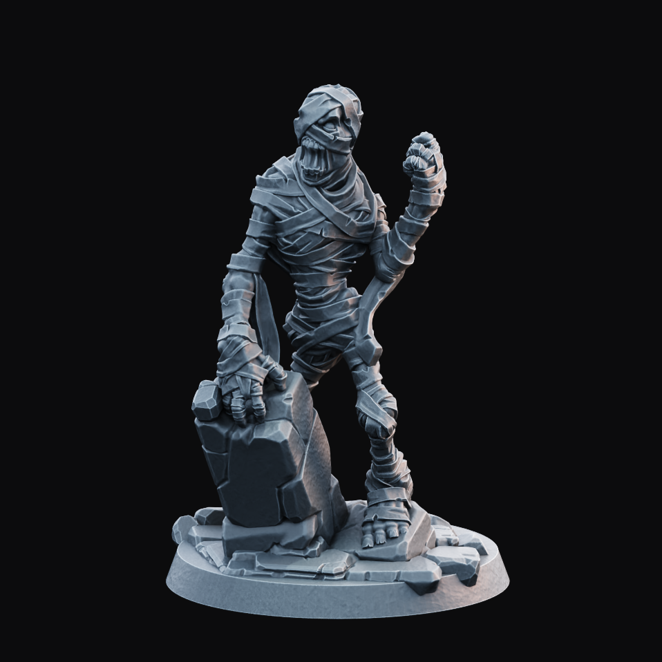 Undead Mummy 1 - Resin Printed Miniature - Legion of the Dead